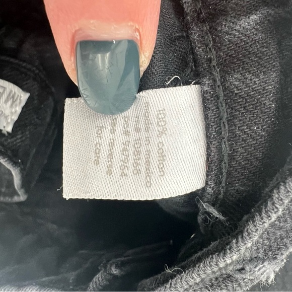 Y2K Charlotte Russe Melrose Black Distressed Wide-Leg Jeans – Grunge 2000s Style - Picture 6 of 10